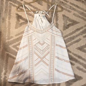 NET Miss Me sequin tank top